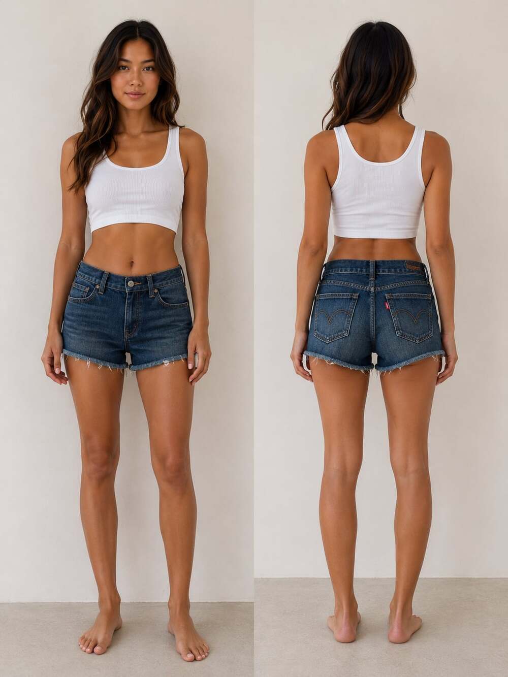 Levi's 504 Y2K Vibe Slouch Low-Rise Distressed Denim Cut-Off Shorts